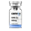 Cenvia Labs GHK-Cu 100mg vial, transparent background (product mockup, not final photography)